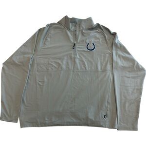 Indianapolis Colts Light Grey Quarter Zip Pullover Men’s L Cutter & Buck